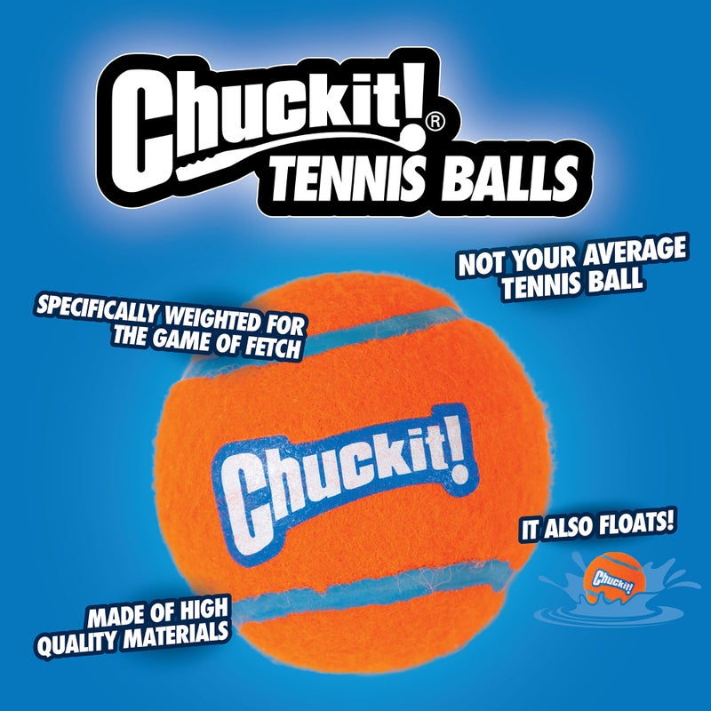 Chuckit! Dog Tennis Ball Dog Toy, Medium (2.5 Inch Diameter) for dogs 20-60 lbs, Pack of 2 - Image 5